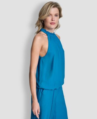 Women's Sleeveless Halter-Neck Top