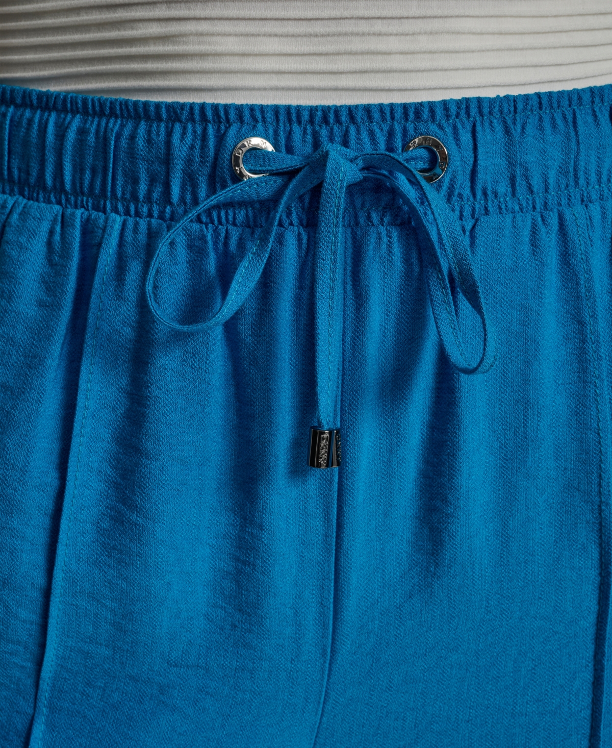 Dkny Women's Seam Crinkle Pull-on Pants In Blue