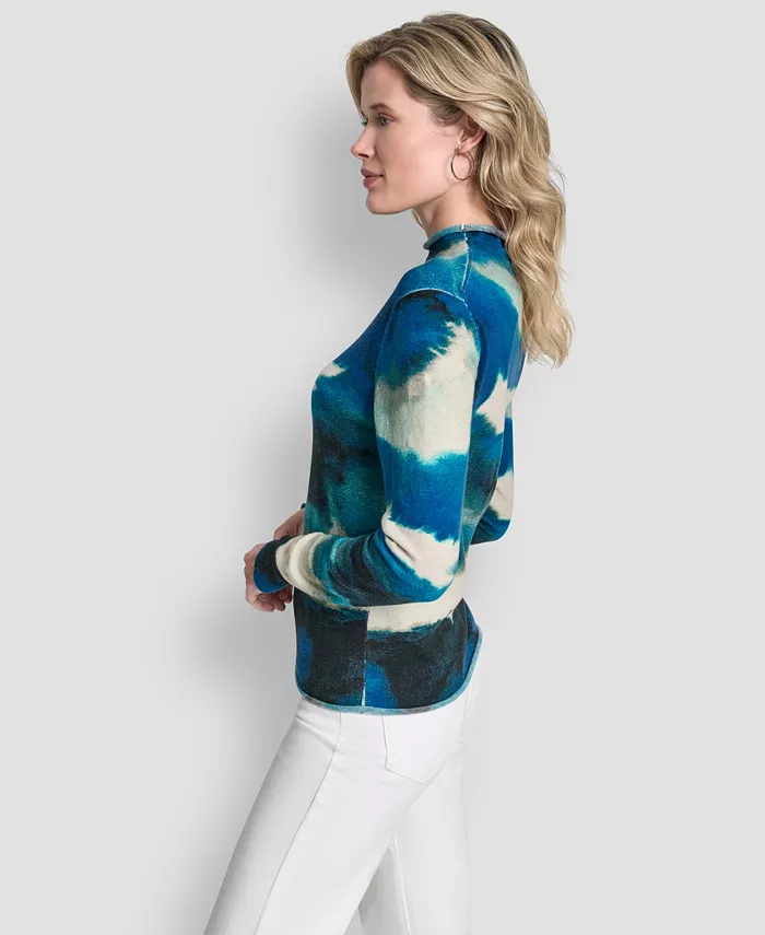Women's Printed Long Sleeve Sweater - thumbnail 2