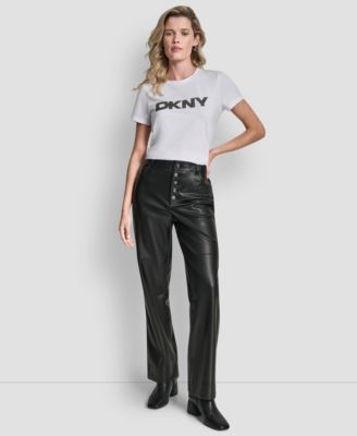 Women's Seamed Straight-Fit Pants
