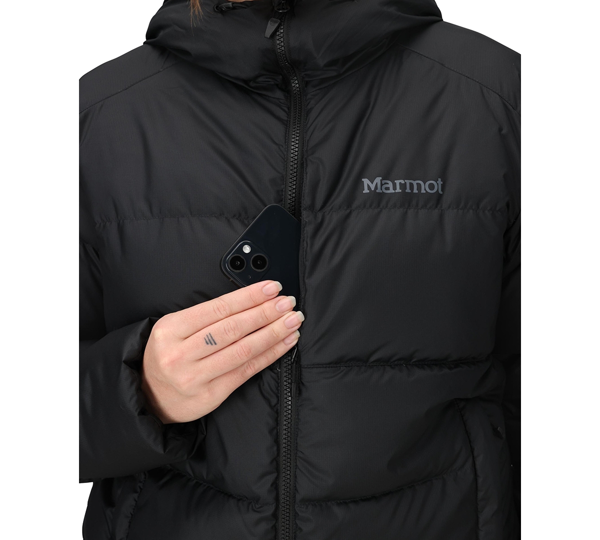 Marmot Guides 700 Fill Power Down Water Repellent Jacket In Black