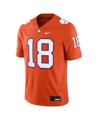 Men's Ian Schieffelin Orange Clemson Tigers NIL Football Game Jersey