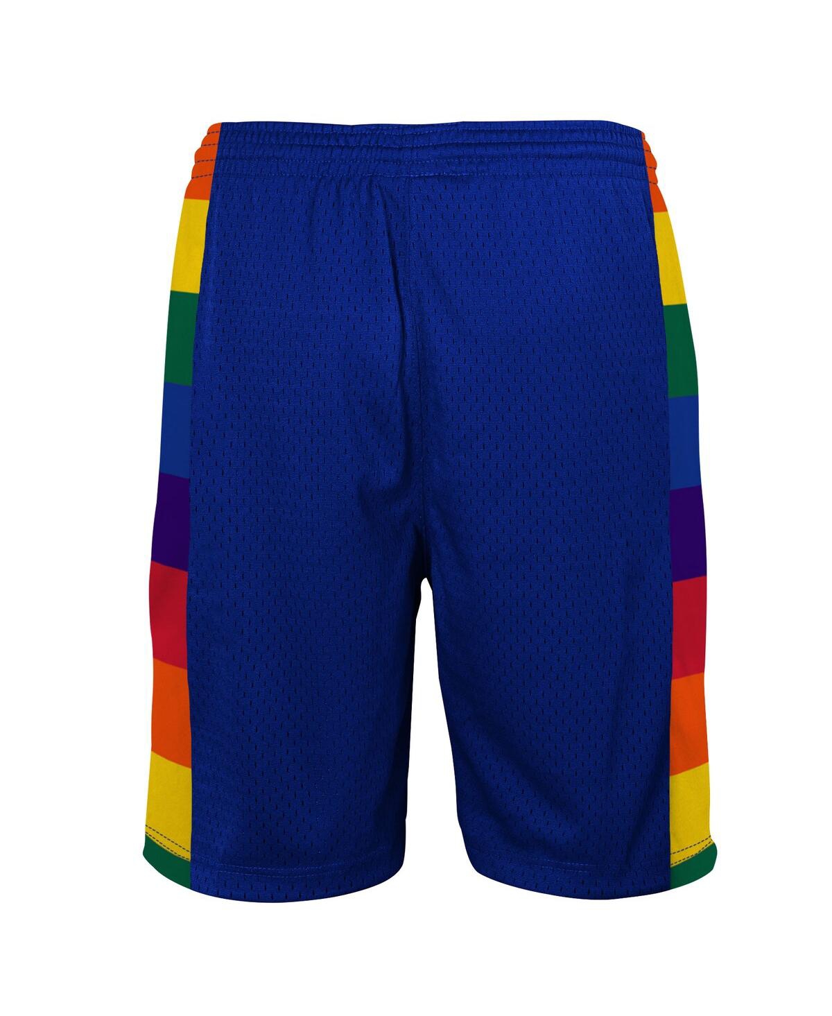 Mitchell & Ness Big Boys And Girls Blue Denver Nuggets Swingman Shorts In Blue