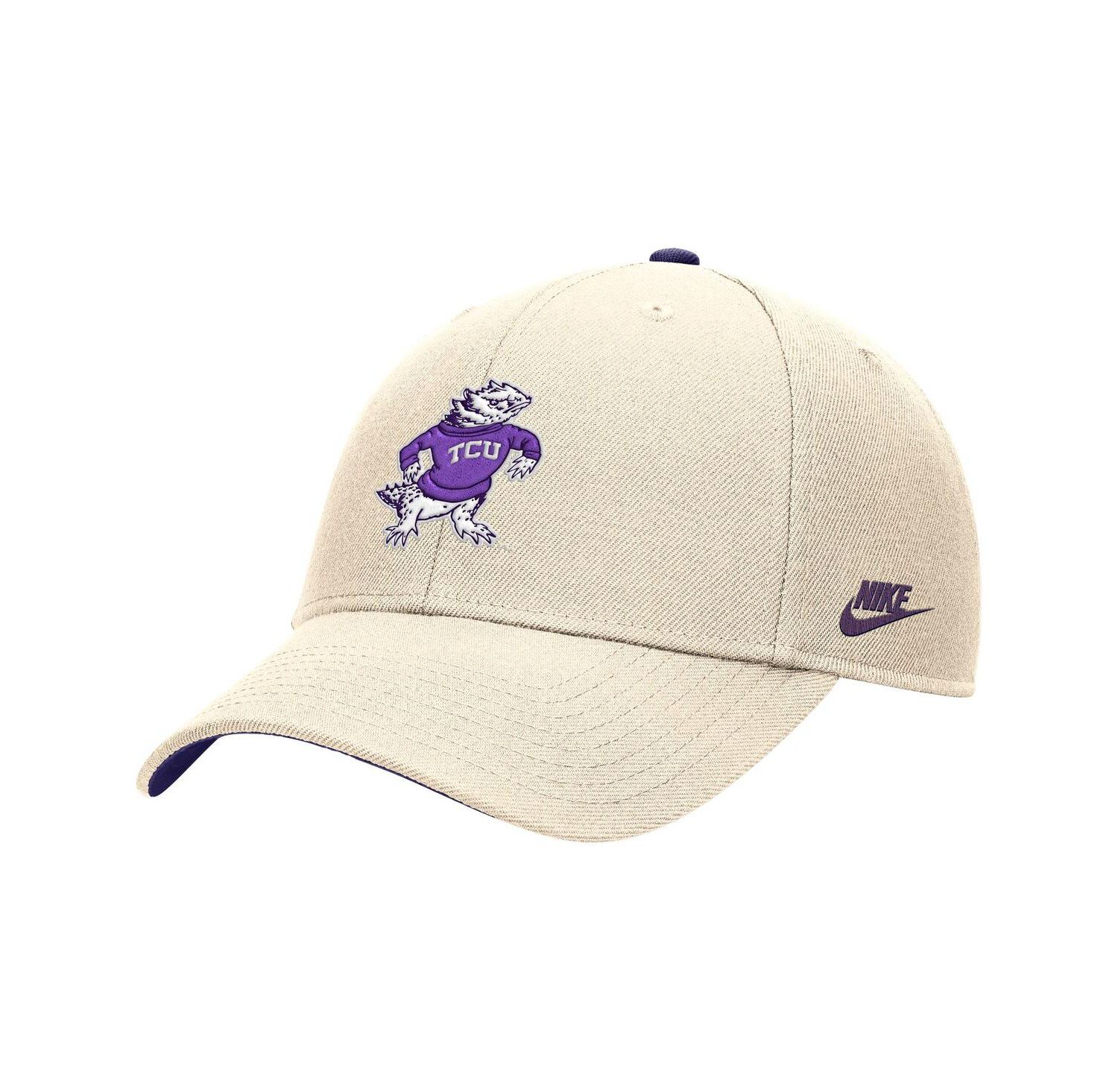Men's Natural TCU Horned Frogs Vintage Rise Dri-FIT Adjustable Hat