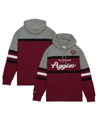 Mitchell & Ness - Men's&nbsp;Crimson Texas A & M Aggies Head Coach Pullover Hoodie