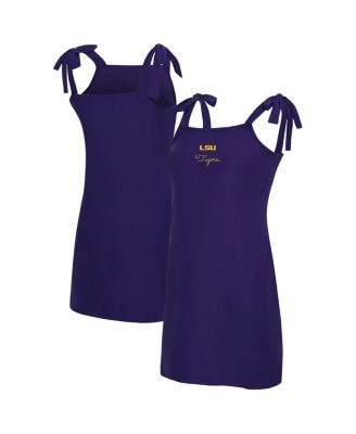 Concepts Sport - Women's Purple LSU Tigers Tie-Shoulder Nightdress