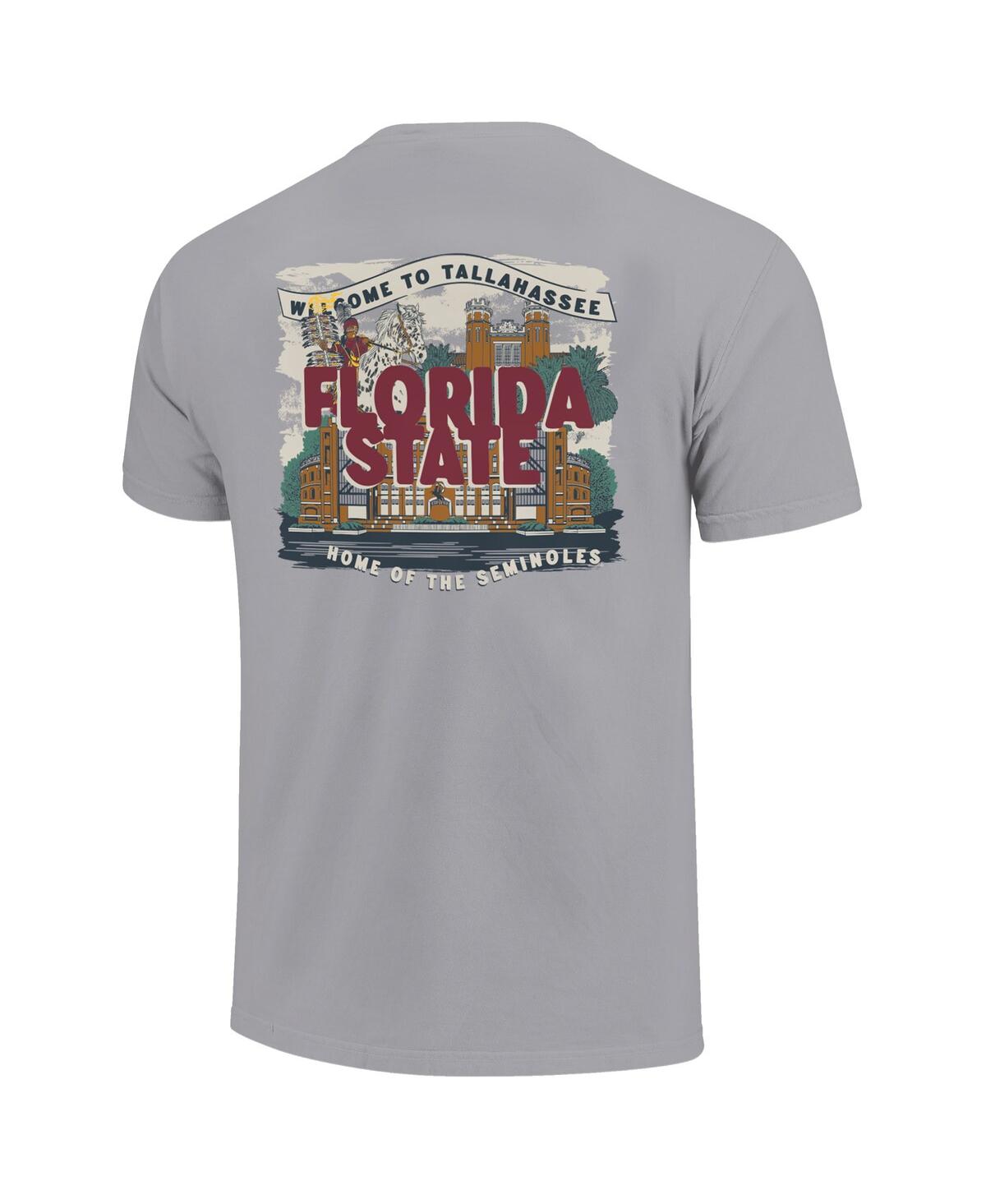 Image One Big Boys And Girls Gray Florida State Seminoles Local Campus Scene T-shirt In Gray