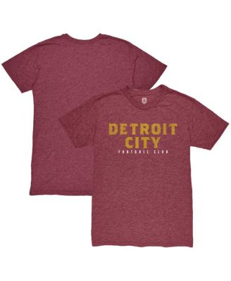 1863FC - Men's Maroon Detroit City FC Wordmark Twisted Tri-Blend Slub T-Shirt