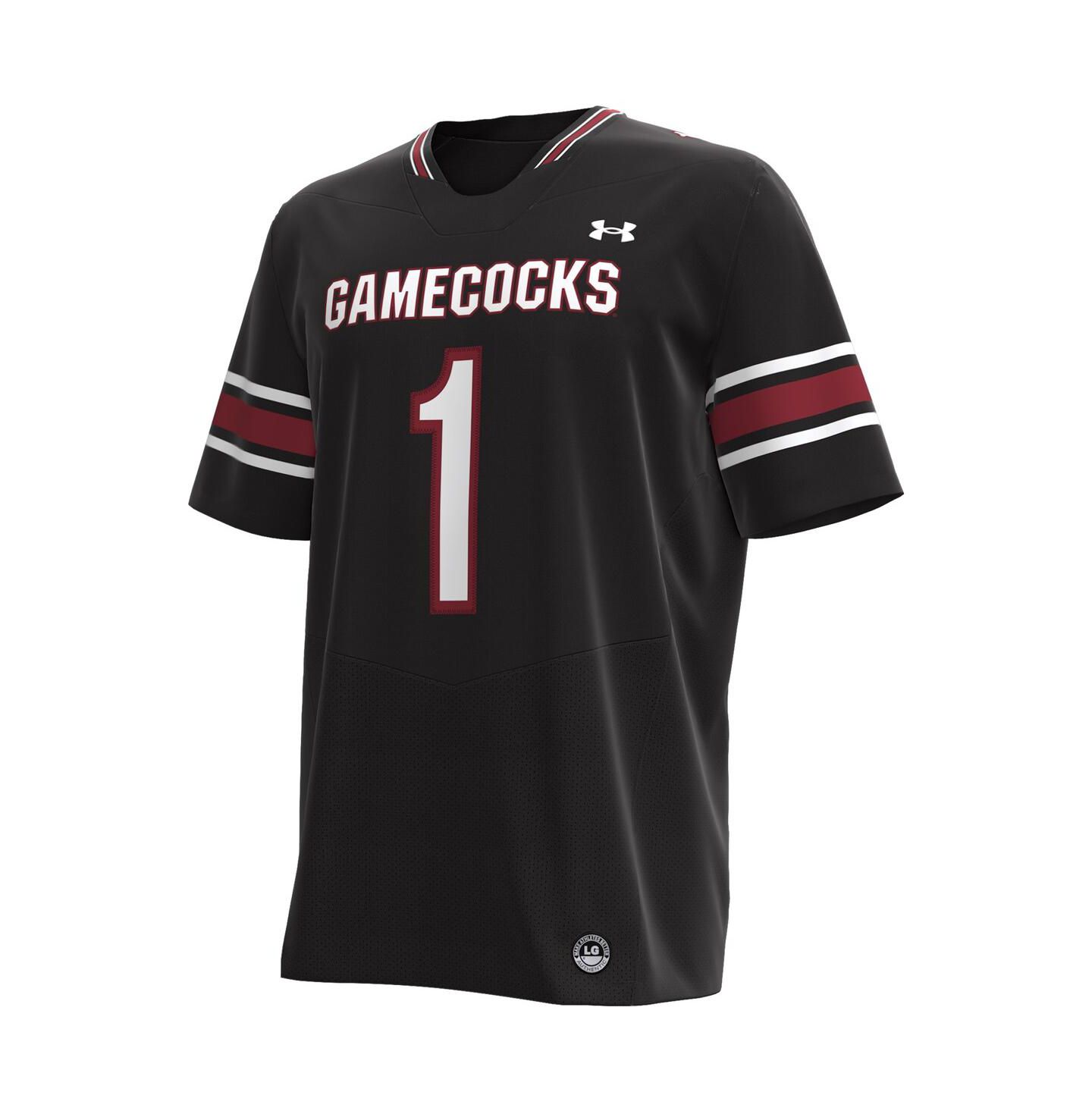 Мужской топ Under Armour Black South Carolina Gamecocks Premier Football Jersey — фото 2