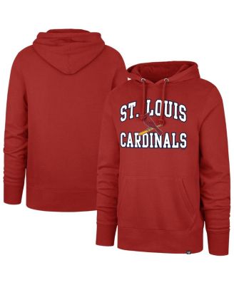 '47 Brand - Men's Red St. Louis Cardinals Velocity Headline Pullover Hoodie
