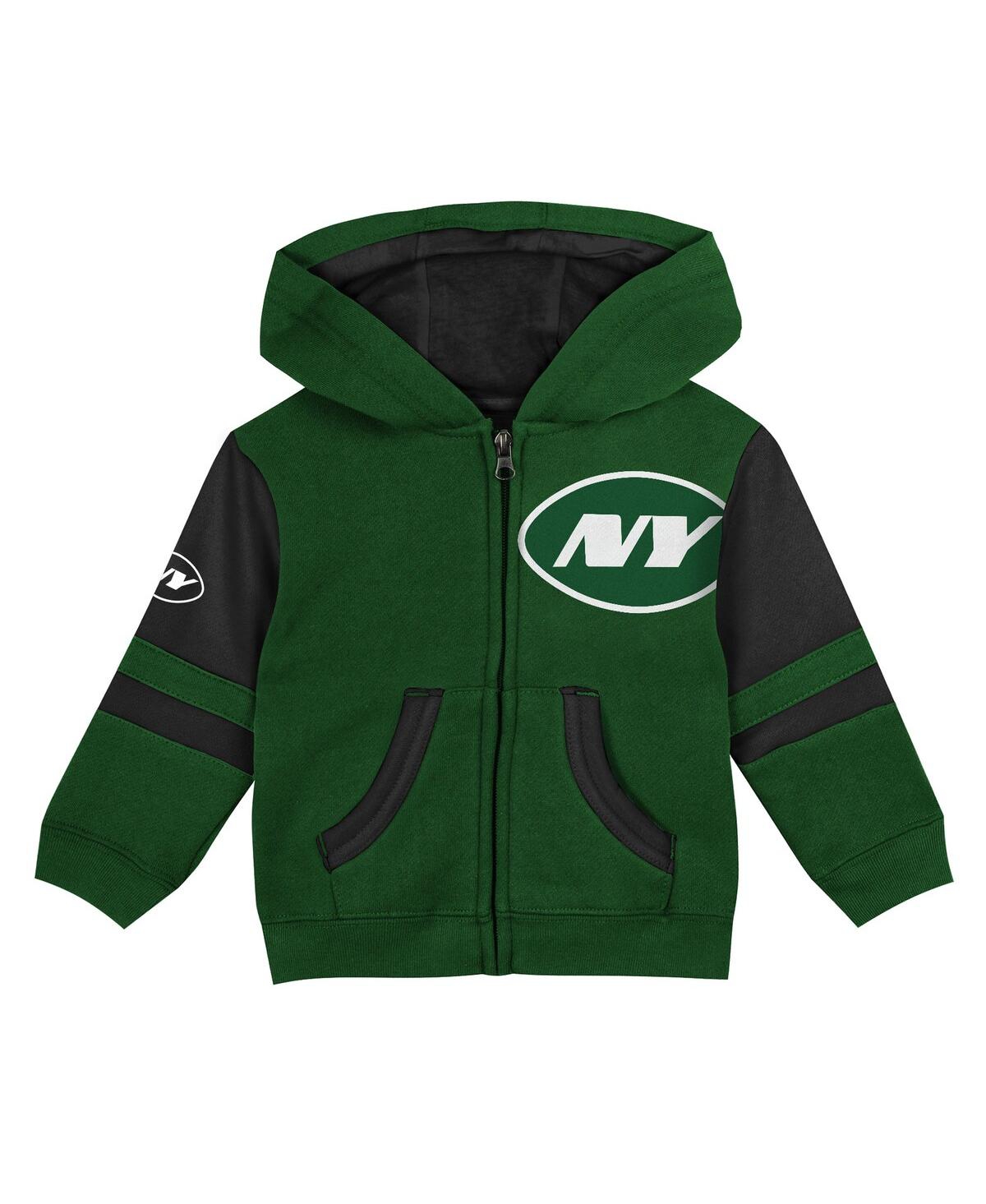 Outerstuff Preschool Green New York Jets Stadium Color Block Full-zip Hoodie In Green