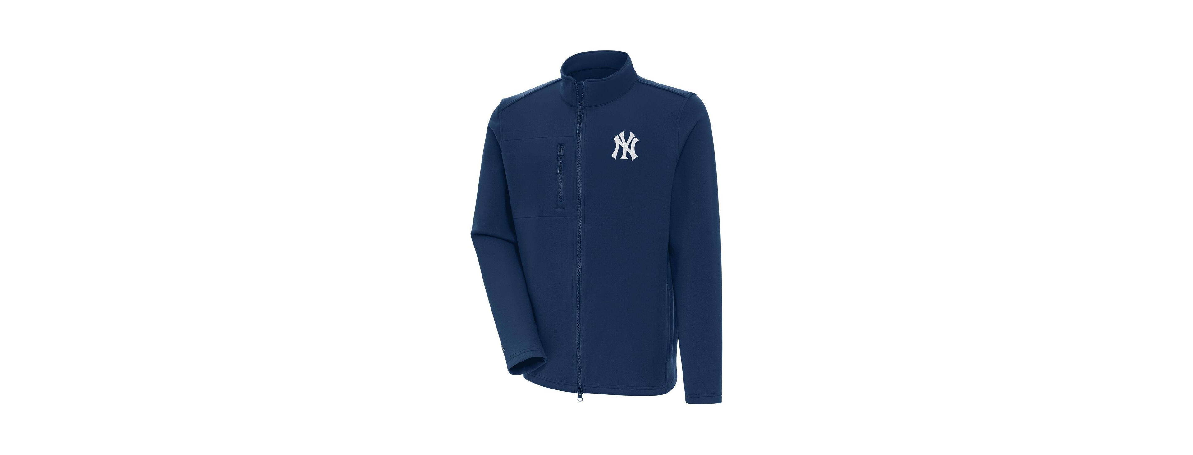 Antigua Men's Navy New York Yankees Objection Full-Zip Jacket