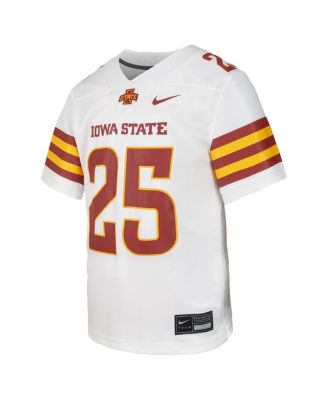 Big Boys and Girls 25 White Iowa State Cyclones Untouchable Replica Game Jersey