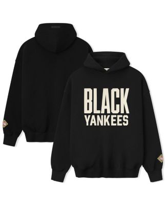 Fear of God - Men's Black Yankees Black Negro Leagues Baseball Museum Fleece Pullover Hoodie