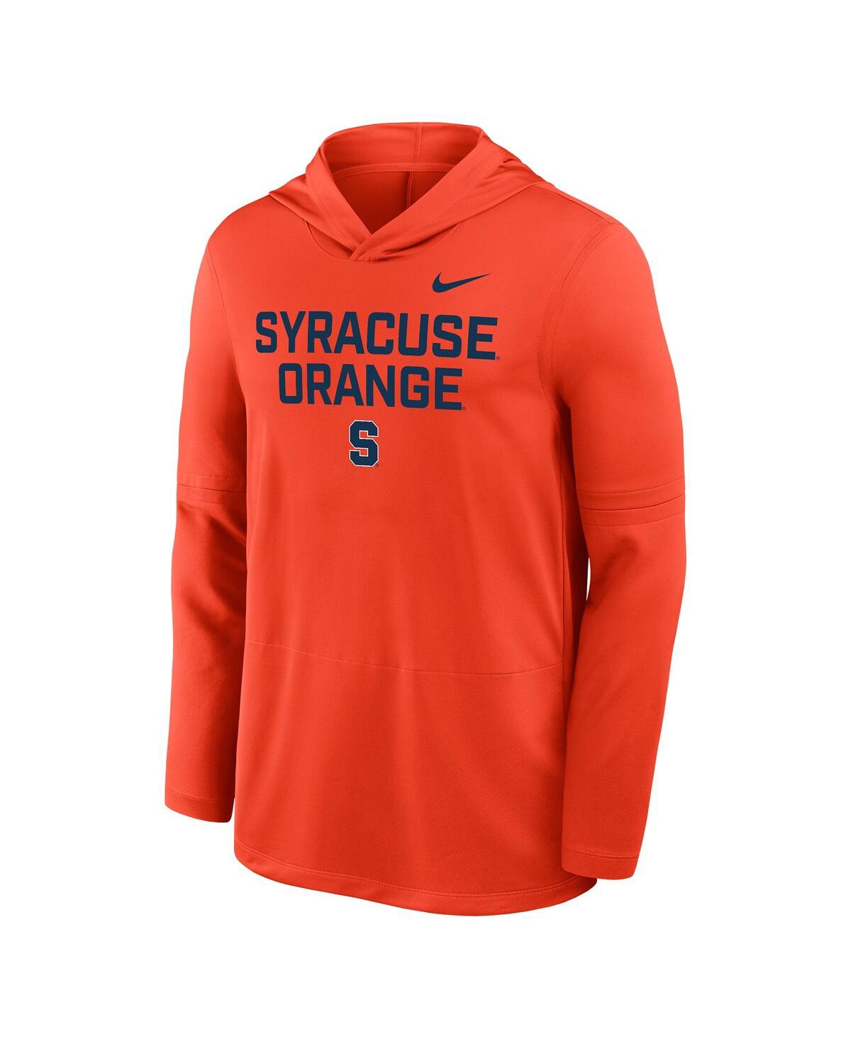 Nike Men's Orange Syracuse 2025 Sideline Dri-fit Long Sleeve Hoodie T-Shirt