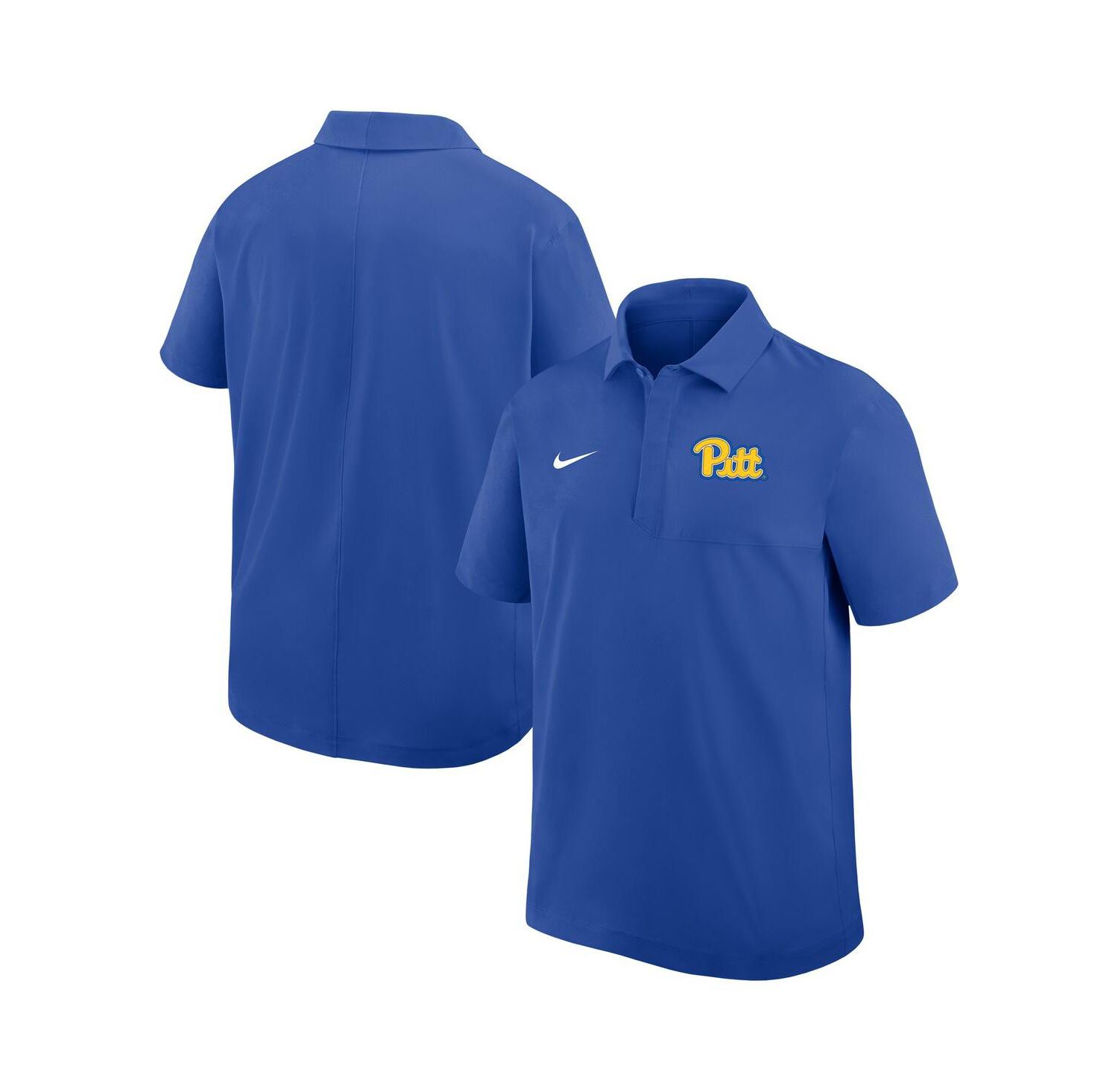 Men's Royal Pitt Panthers Woven Polo Shirt