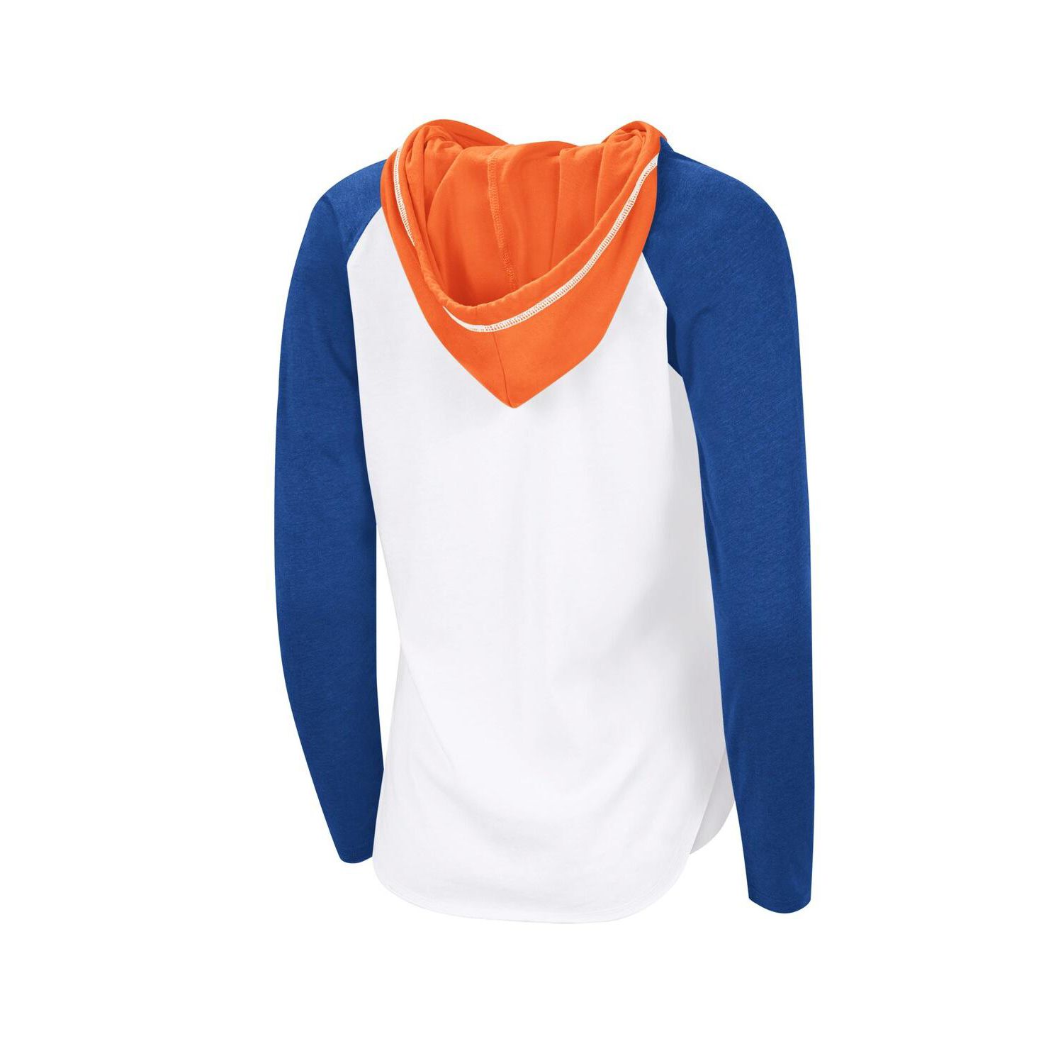 Women's White New York Islanders VIP Raglan Long Sleeve Hoodie T-Shirt