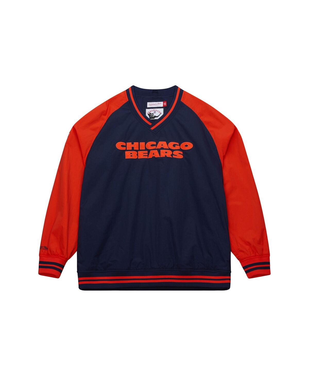 Mitchell & Ness Men's Navy Chicago Bears Vintage Logo Raglan Jacket