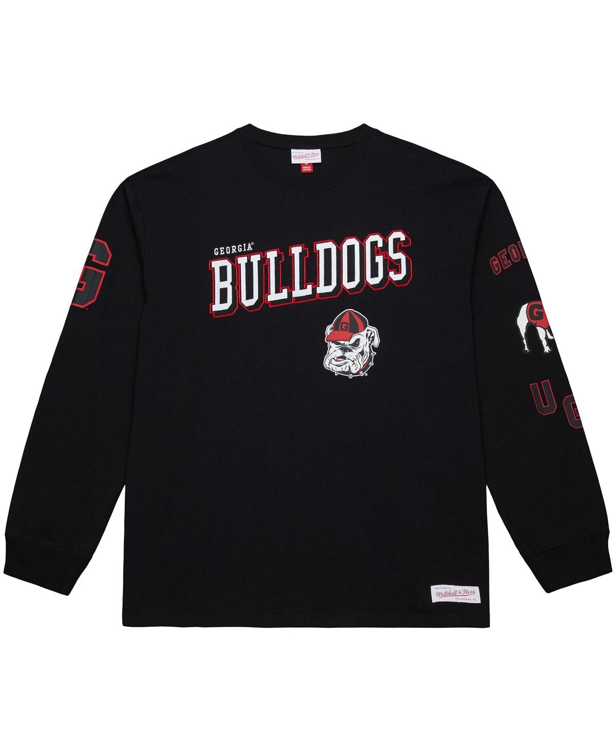 Mitchell & Ness Men's Black Georgia Bulldogs Training Camp Long Sleeve T-shirt In Black