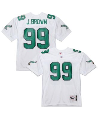 Mitchell & Ness - Men's&nbsp;Jerome Brown White Philadelphia Eagles 1991 Authentic Throwback Retired Player Jersey