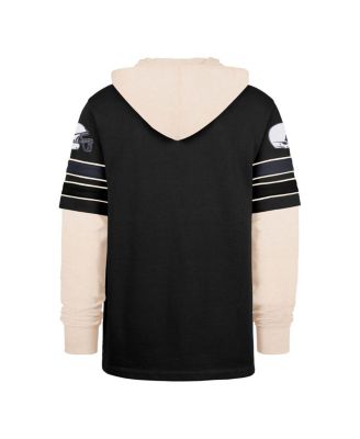 Men's Black Penn State Nittany Lions Split Zone Cornerback Lacer Pullover Hoodie