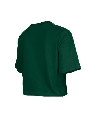 Girls Green Green Bay Packers Flip Sequin Boxy T-Shirt