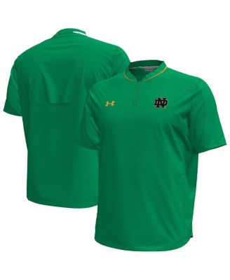 Under Armour - Men's Green Notre Dame Fighting Irish Motivate Quarter-Zip Performance Sweatshirt