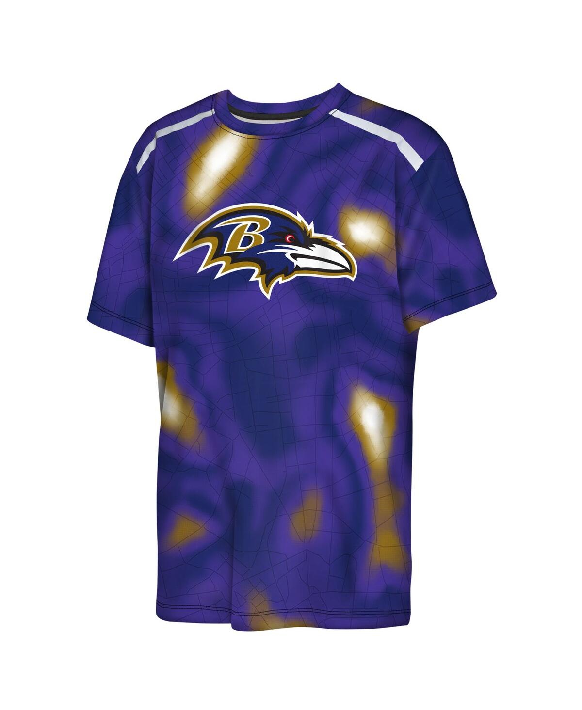 Outerstuff Youth  Purple Minnesota Vikings End Zone Dri-tek T-shirt In Purple