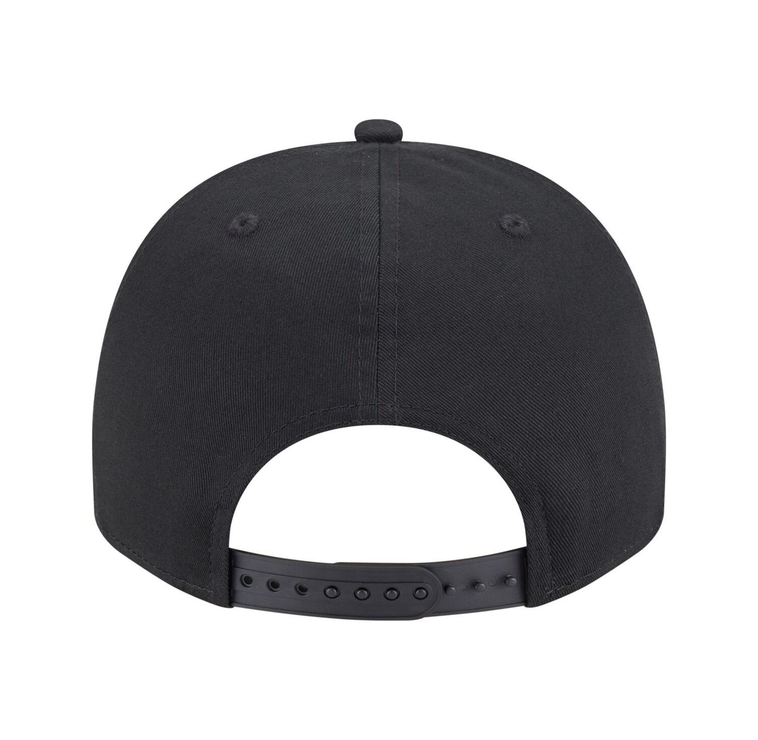 Men's Black Atlanta Braves Chainstitch 9FIFTY A-Frame Snapback Hat