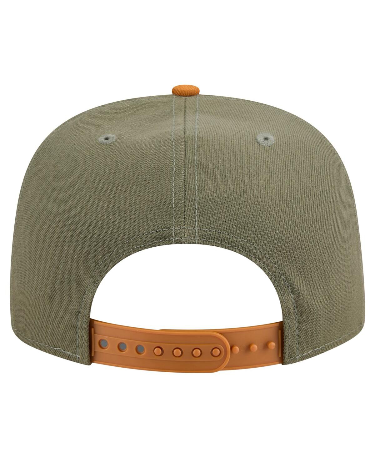 New Era Men's Olive/brown Houston Astros Color Pack A-frame 9fifty Snapback Hat In Multi