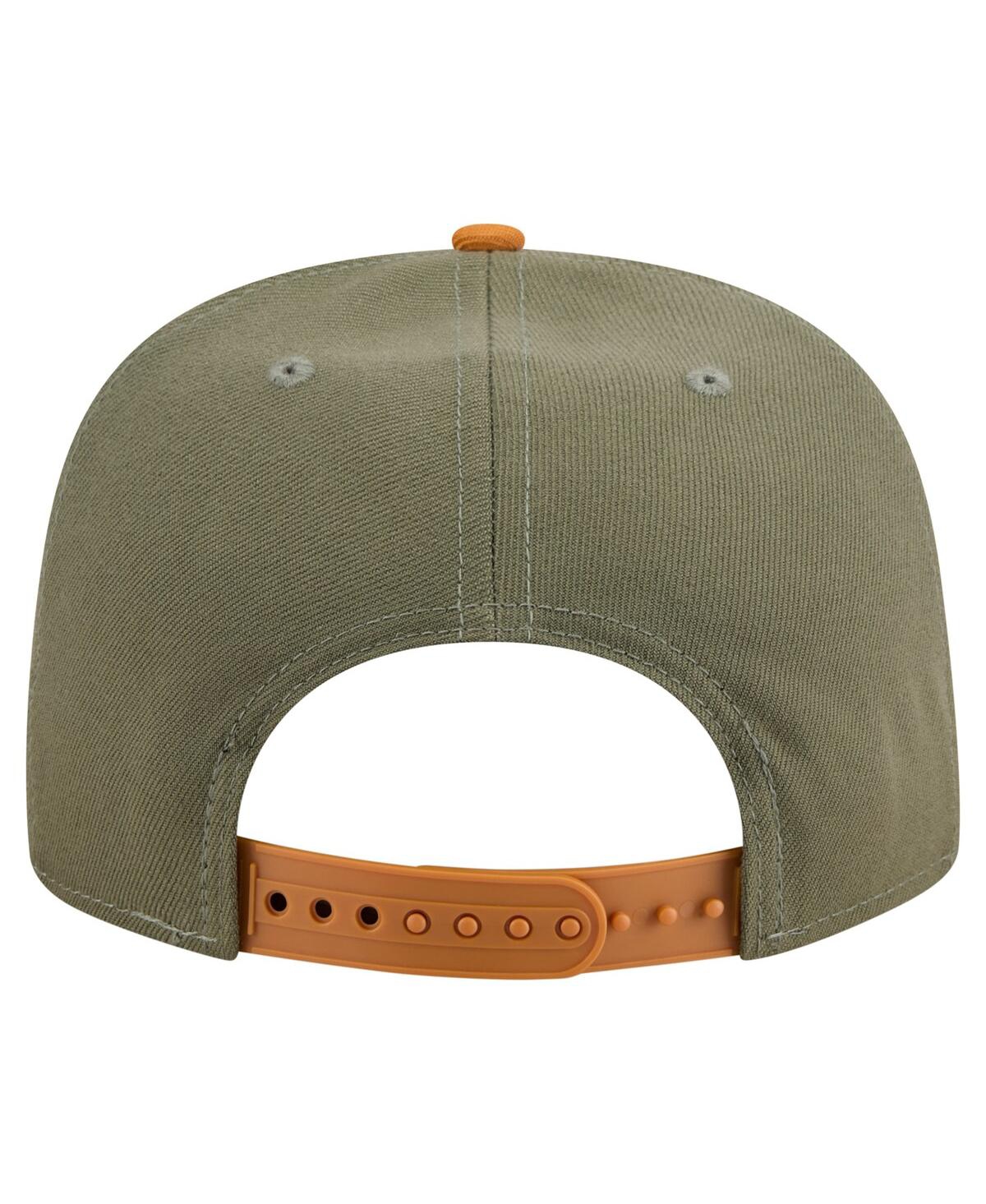 New Era Men's Olive/brown Los Angeles Angels Color Pack A-frame 9fifty Snapback Hat In Multi