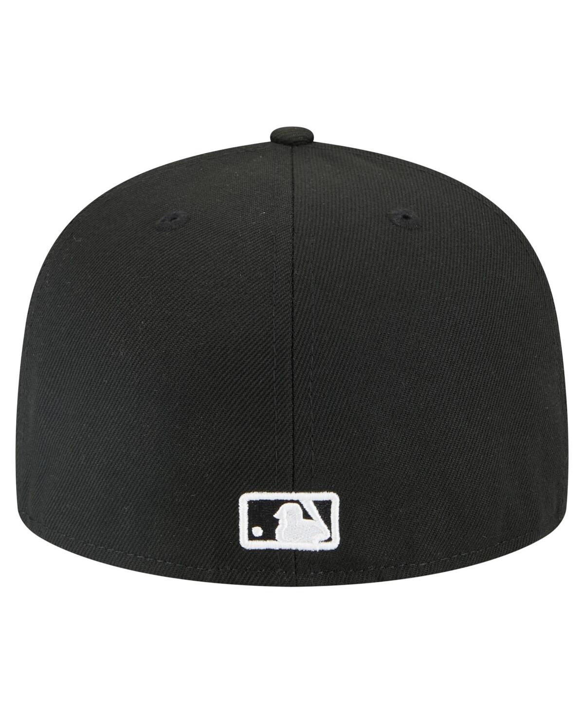 New Era Men's Black New York Mets Tri-hit 59fifty Fitted Hat In Black