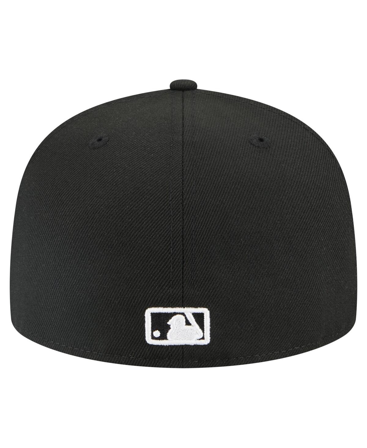 New Era Men's Black Cincinnati Reds Tri-hit 59fifty Fitted Hat In Black