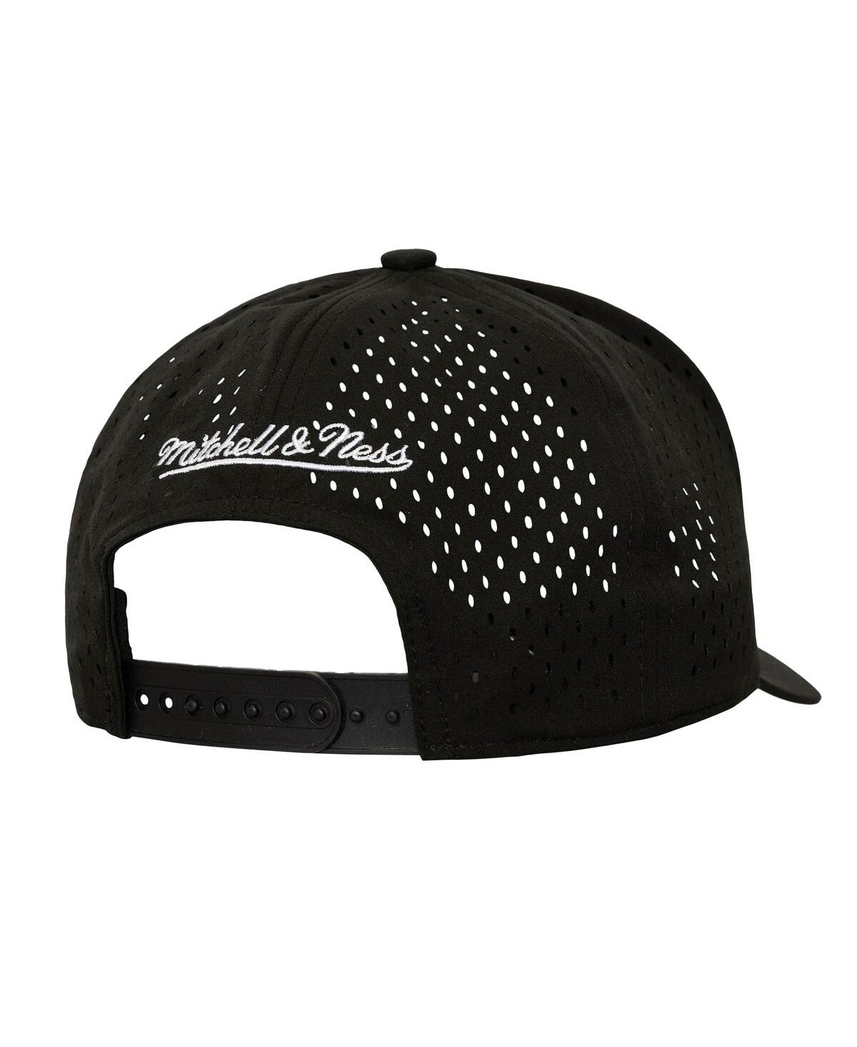 Mitchell & Ness Men'sâ Black Texas Rangers Perfect Icon Pro Pinch Snapback Hat In Black