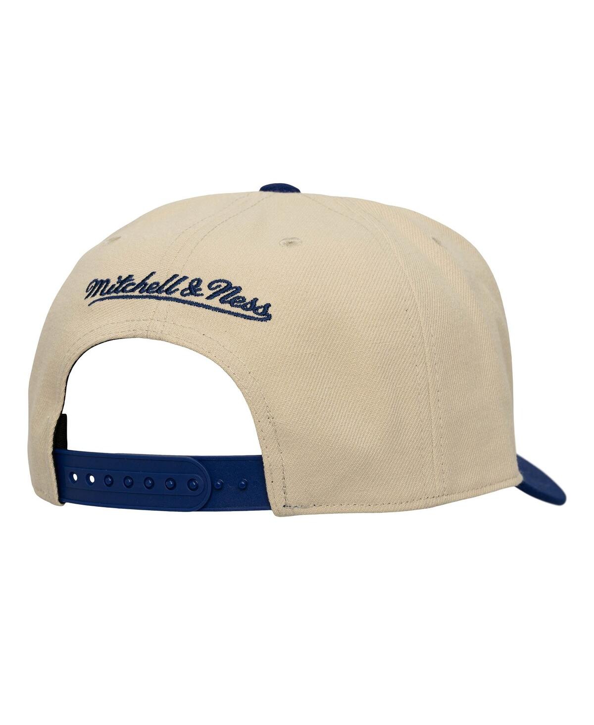 Mitchell & Ness Men's Cream/navy Chicago Fire Upside Down Pro Pinch Snapback Hat In Neutral