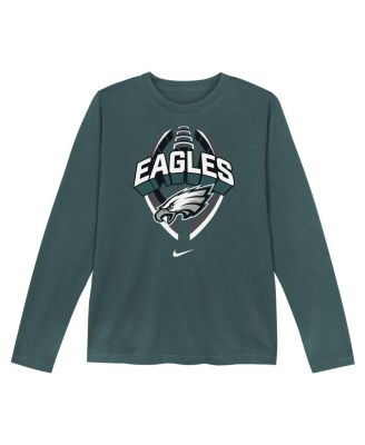 Preschool Midnight Green Philadelphia Eagles Primetime Legend Icon&nbsp;Long Sleeve Performance T-Shirt