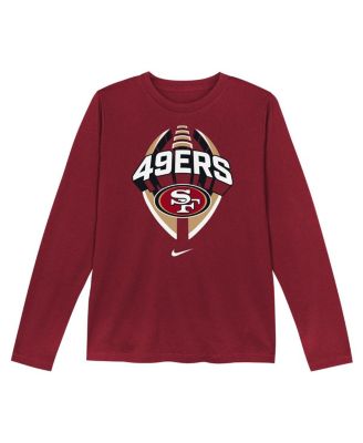 Toddler Scarlet San Francisco 49ers Primetime Legend Icon&nbsp;Long Sleeve Performance T-Shirt