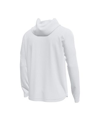 Men's White Notre Dame Fighting Irish Tech Stretch Long-Sleeve Hooded T-Shirt