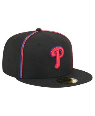 Men's Black Philadelphia Phillies Soutache 59FIFTY Fitted Hat