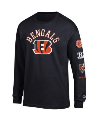 Men's Black Cincinnati Bengals Seal Long Sleeve T-Shirt