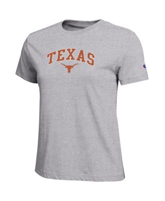 Women's Gray Texas Longhorns Arched Over Logo T-Shirt