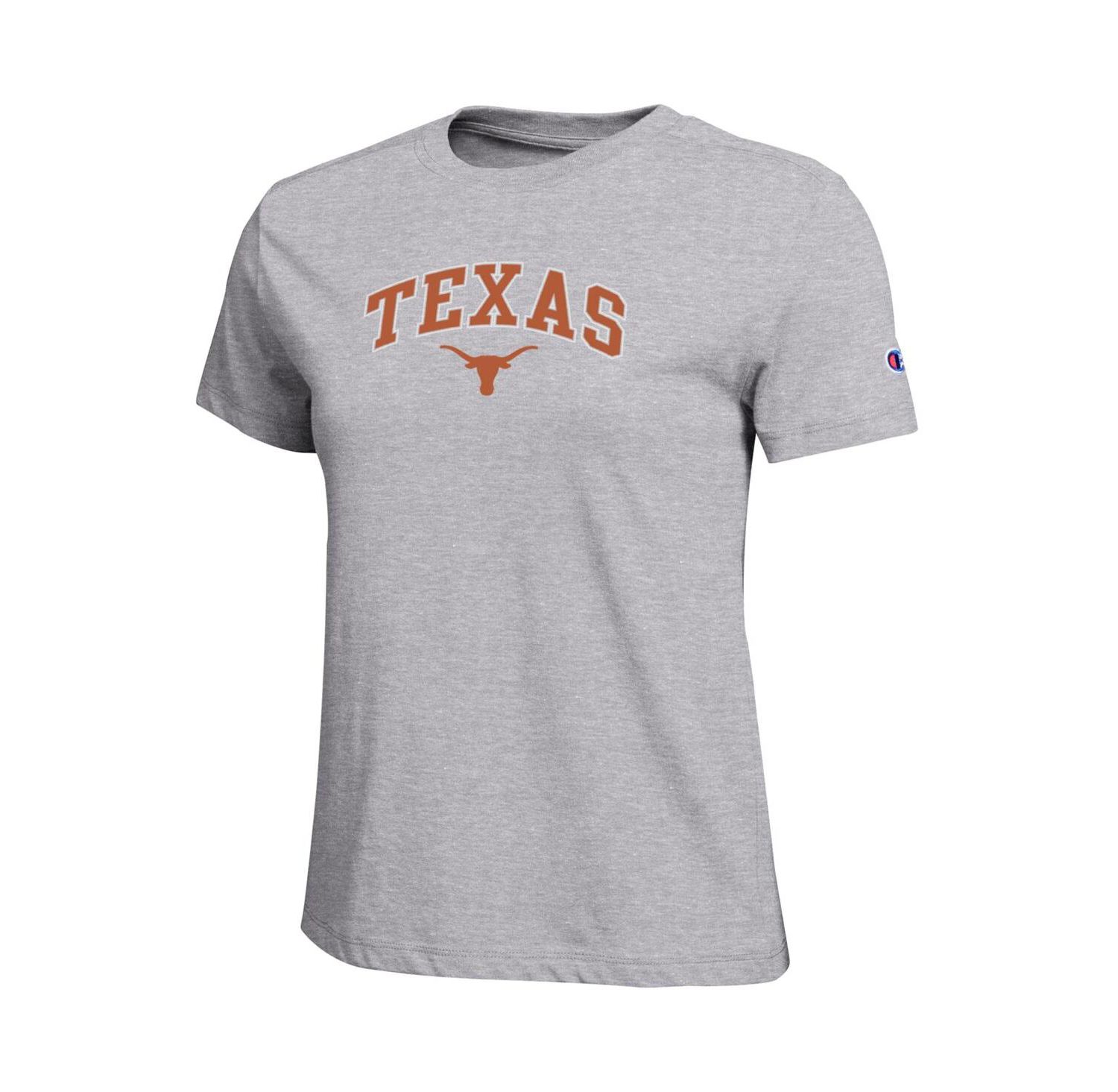 Women's Gray Texas Longhorns Arched Over Logo T-Shirt