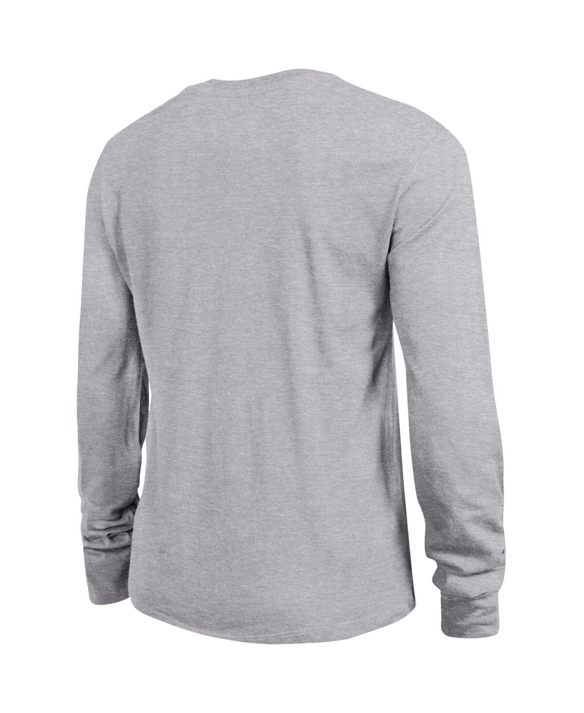 Champion Women's Gray Indiana Hoosiers Arch Over Logo Long Sleeve T-shirt In Gray