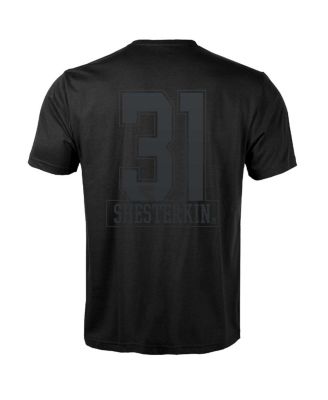 Men's Igor Shesterkin Black New York Rangers Richmond Darkside Name Number T-Shirt