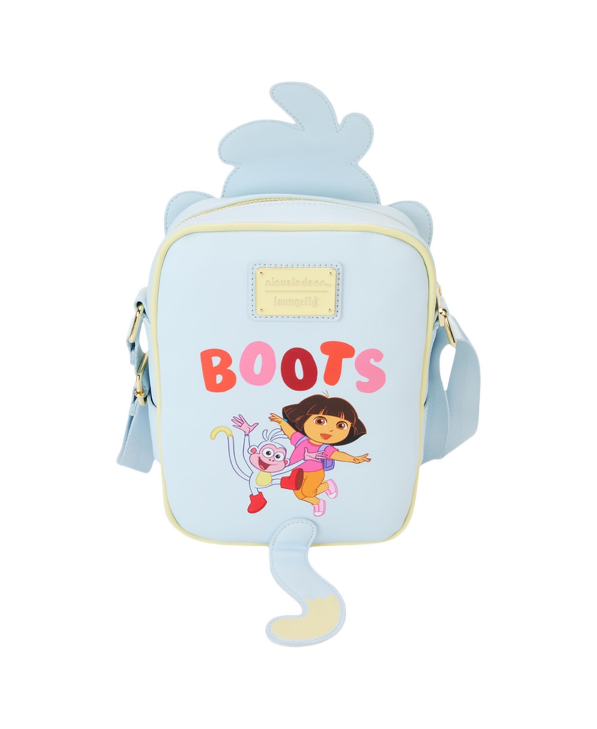 Loungefly Dora The Explorer Boots Crossbuddies Crossbody Bag With Coin Bag In Transparent