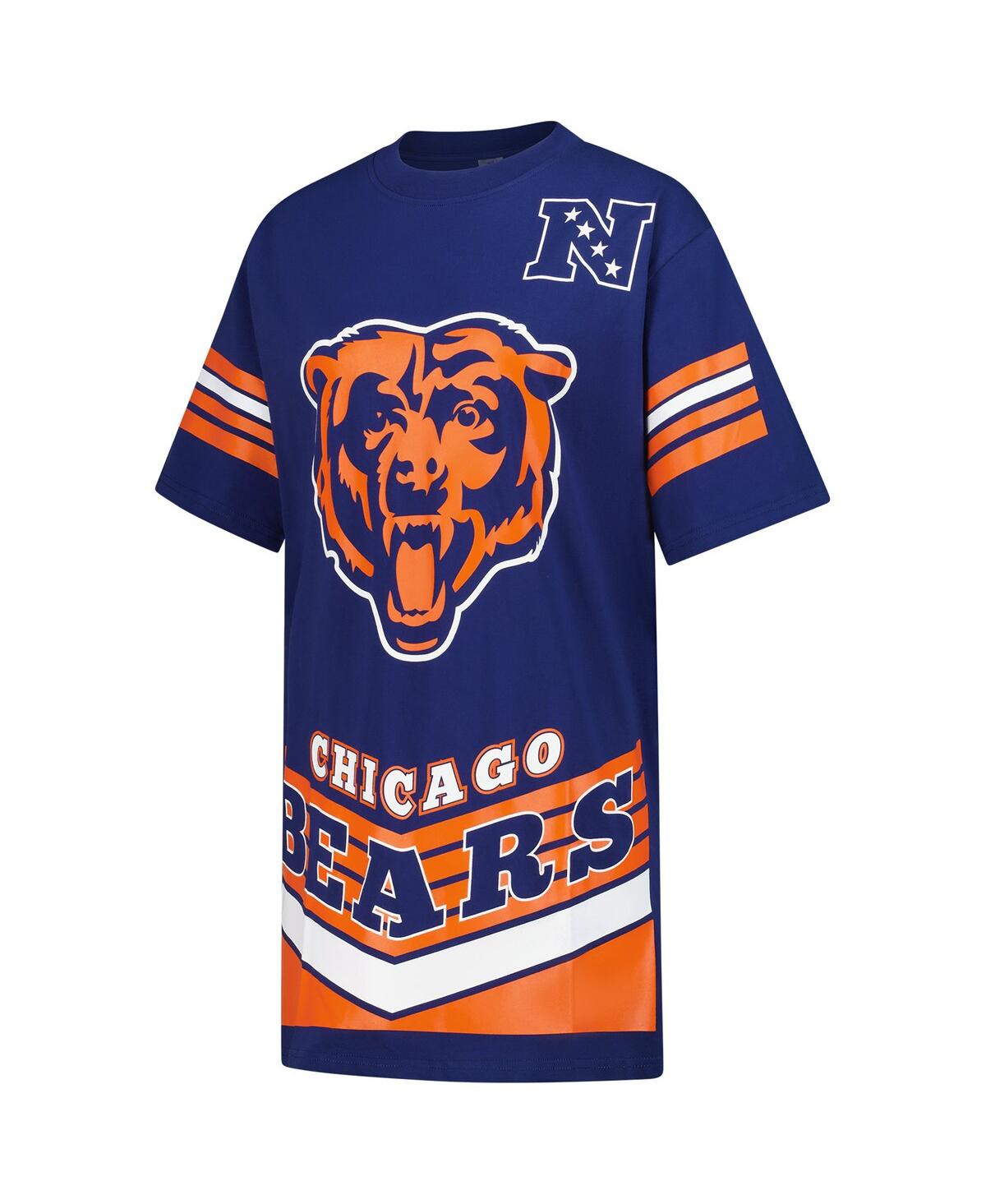 Gameday Couture Women's Navy Chicago Bears Perfect Score Vintage T-shirt Dress In Blue