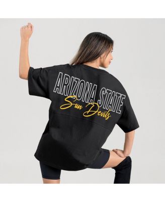 Women's Black Arizona State Sun Devils Oversized Back at Ya T-Shirt