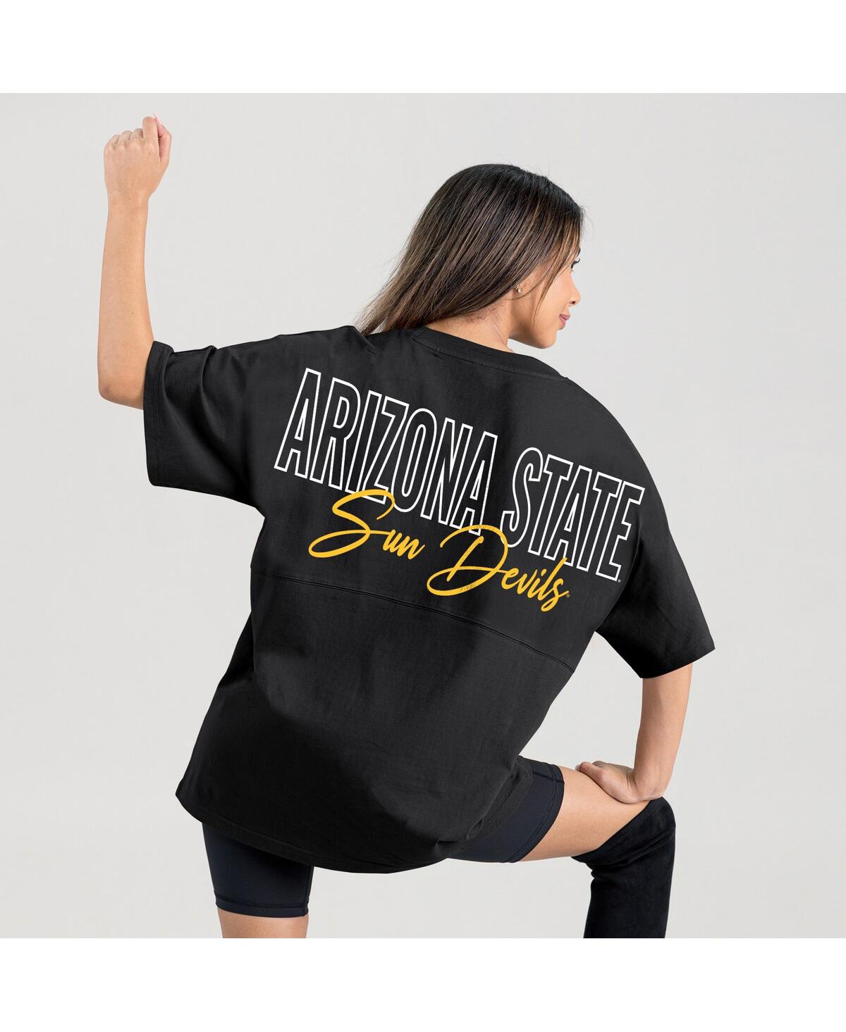 Gameday Couture Women's Black Arizona State Sun Devils Oversized Back At Ya T-shirt In Black