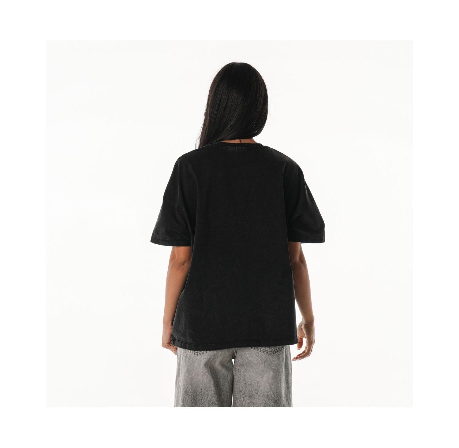 Women's Black Detroit Lions Laurel Premium Baggy Dolman T-Shirt