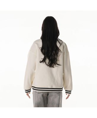 Women's Cream Cincinnati Bengals Oversized Vintage French Terry Sweatshirt